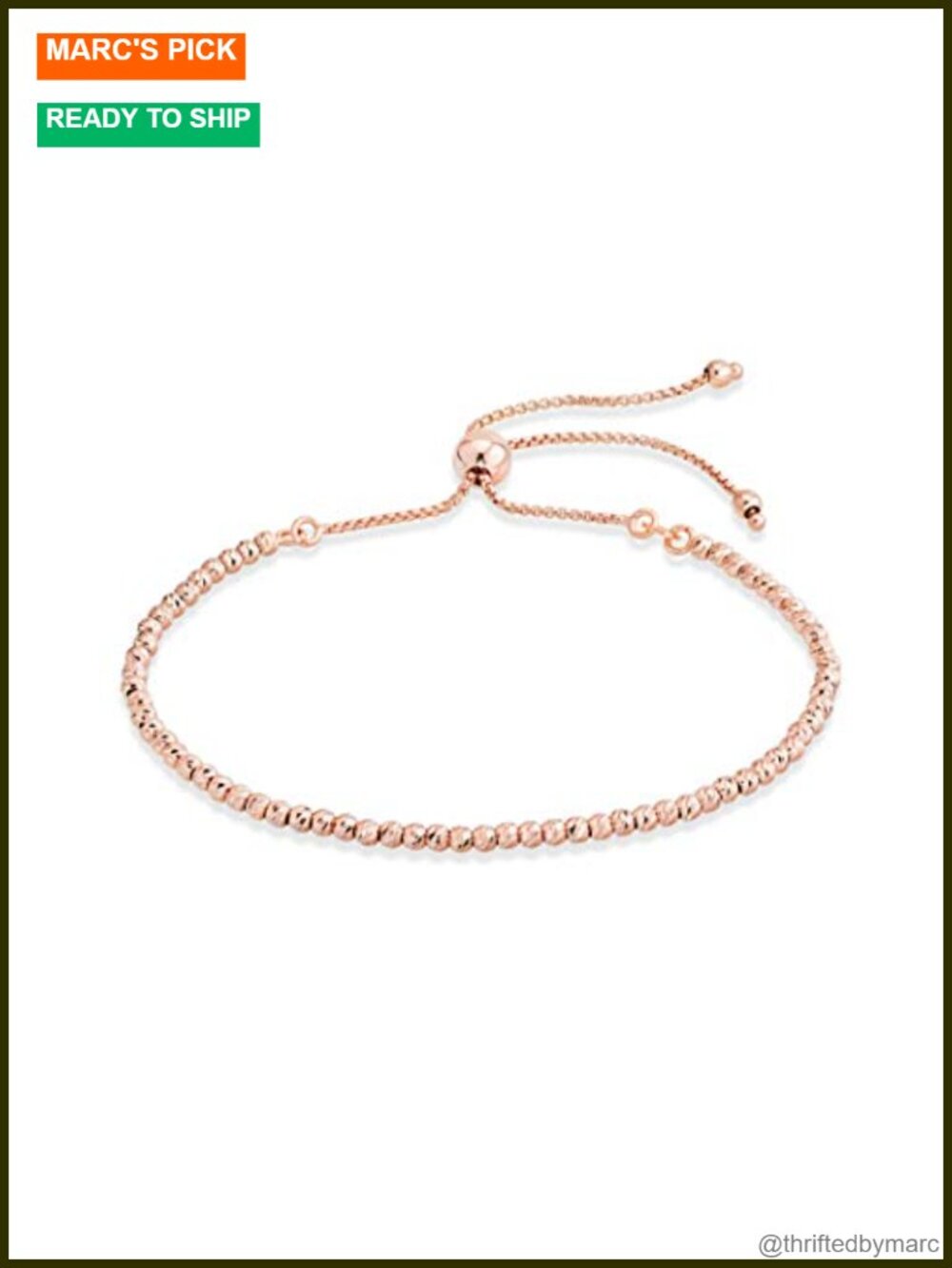 925 Sterling Silver Bolo Bracelet, Adjustable Bead Ball, Hypoallergenic